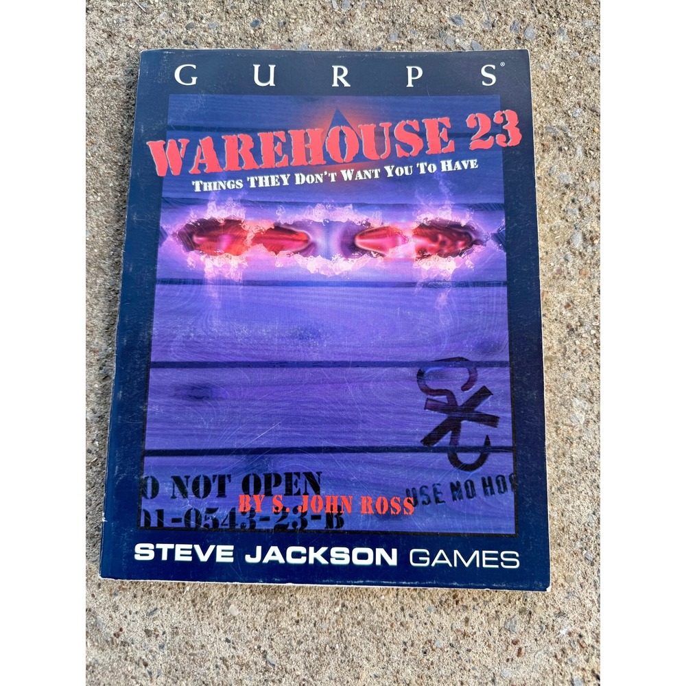 GURPS Warehouse 23 Steve Jackson Games RPG Sourcebook S John Ross 1997 SJG6523